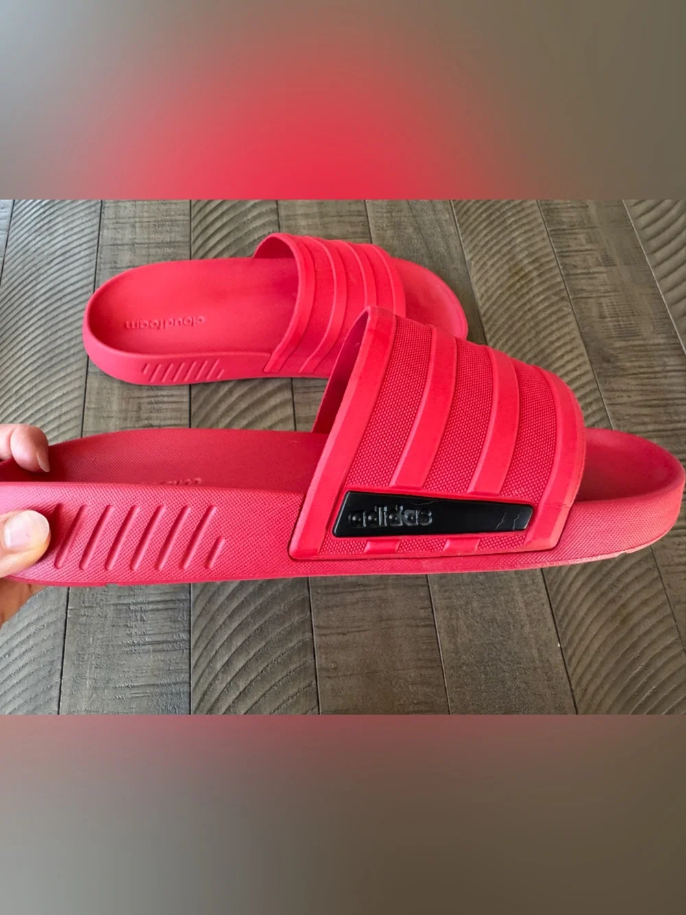 adidas - Adidas Racer TR Slides Red Slide - Sandals Men’s Size 10